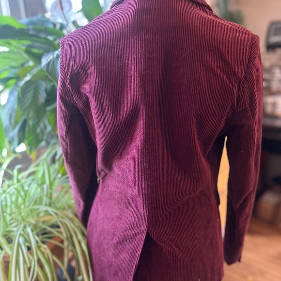 Robert0 Orsini Burgundy 1970’s Vintage Corduroy blazer - Picture 4 of 5